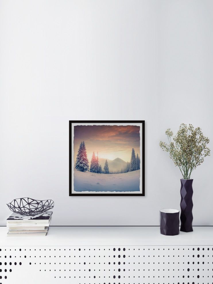 "Find Yourself in the Forest" Framed Painting Print, 24x24