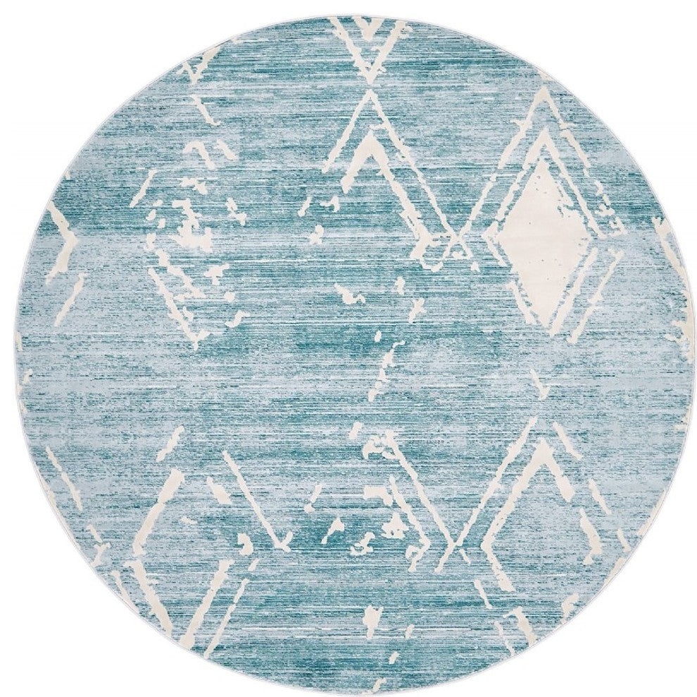 Contemporary Heights 8' Round Mystic Area Rug
