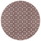Ahgly Company Indoor Round Mid-Century Modern Area Rugs, 4' Round