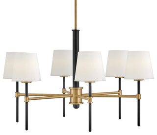 Hinkley Saunders Medium Chandelier, Black