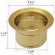 Starstar Kitchen Sink Stopper, Garbage Disposal Flange, Gold, Without Cover