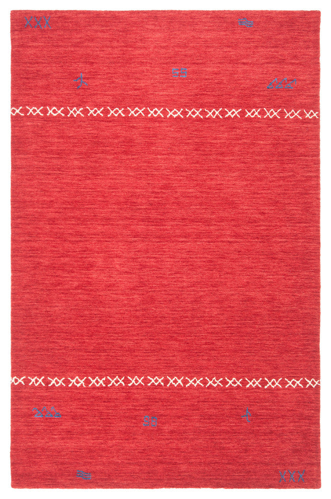 Safavieh Himalaya Collection HIM596 Rug, Red, 8'' X 10''