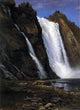 Albert Bierstadt Waterfall, Gallery Wrapped Canvas Print, 18"x27"