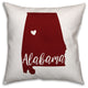 Alabama State Pride Tuscaloosa Love Outdoor Throw Pillow