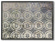 Bitcoin Pattern on Surface Framed Giclee Texturized Art, 16x20