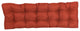 55"X19" Tufted Solid Outdoor Spun Polyester Loveseat Cushion, Cinnamon