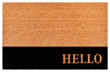 Calloway Mills Hello Black Stripe Doormat, 30"x48"