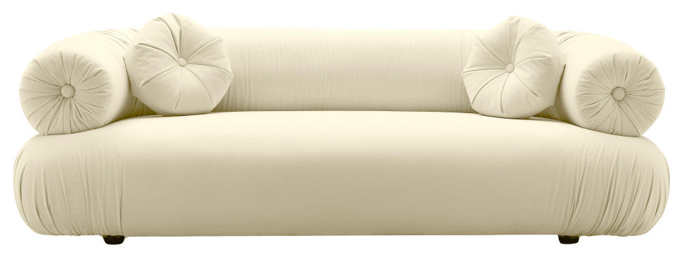 Jammin' Cream Velvet Sofa