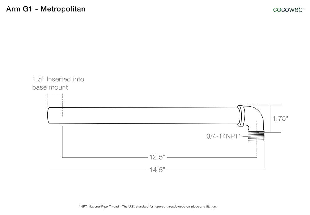 14" Vintage LED Barn Light With Metropolitan Arm, Matte Black