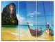 "Andaman Sea Tropical Beach" Photography Metal Wall Art, 3 Panels, 36"x28"