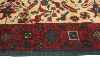 Fine Vintage Distressed Anuj Beige/Red Rug, 2'7x5'4