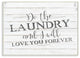 Do The Laundry Bathroom Black And White Word Design, 10"x15"