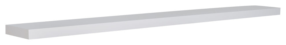 Barney Floating Shelf, Wenge, White, 75"