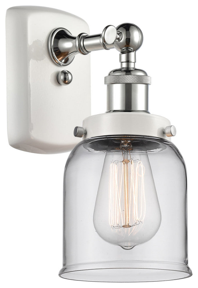 Innovations 916-1W-WPC-G52 1-Light Sconce, White, Polished Chrome