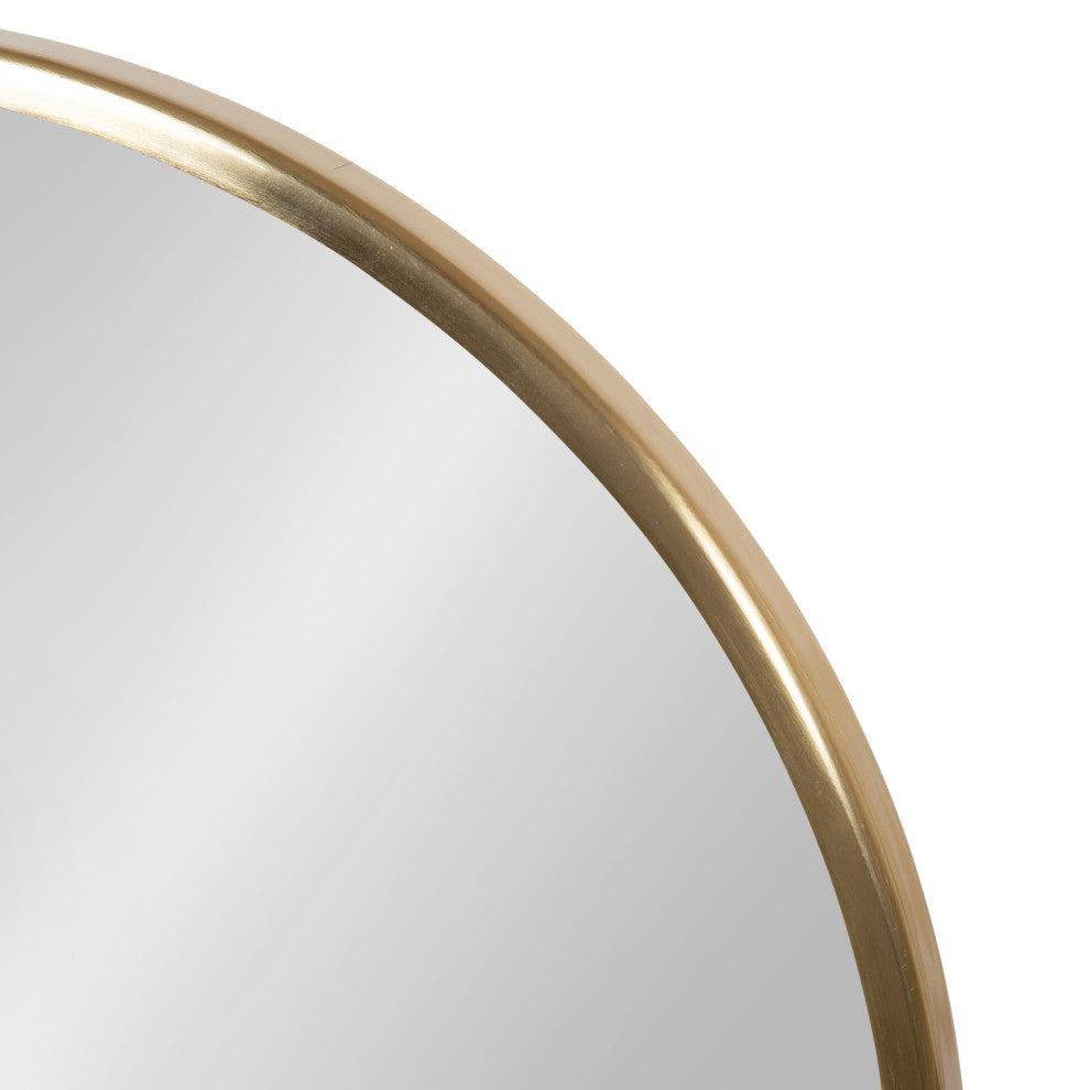 Maxfield Round Tabletop Mirror, Gold, 18x22