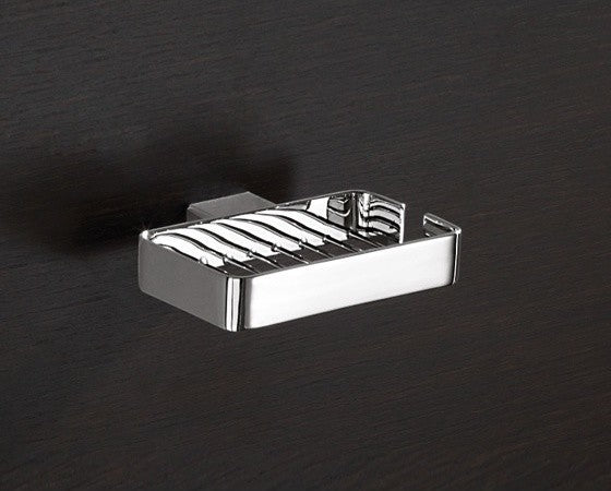 Wall Mounted Square Chrome Wire Soap Holder