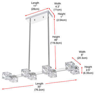 30" Pendant Light, Chrome