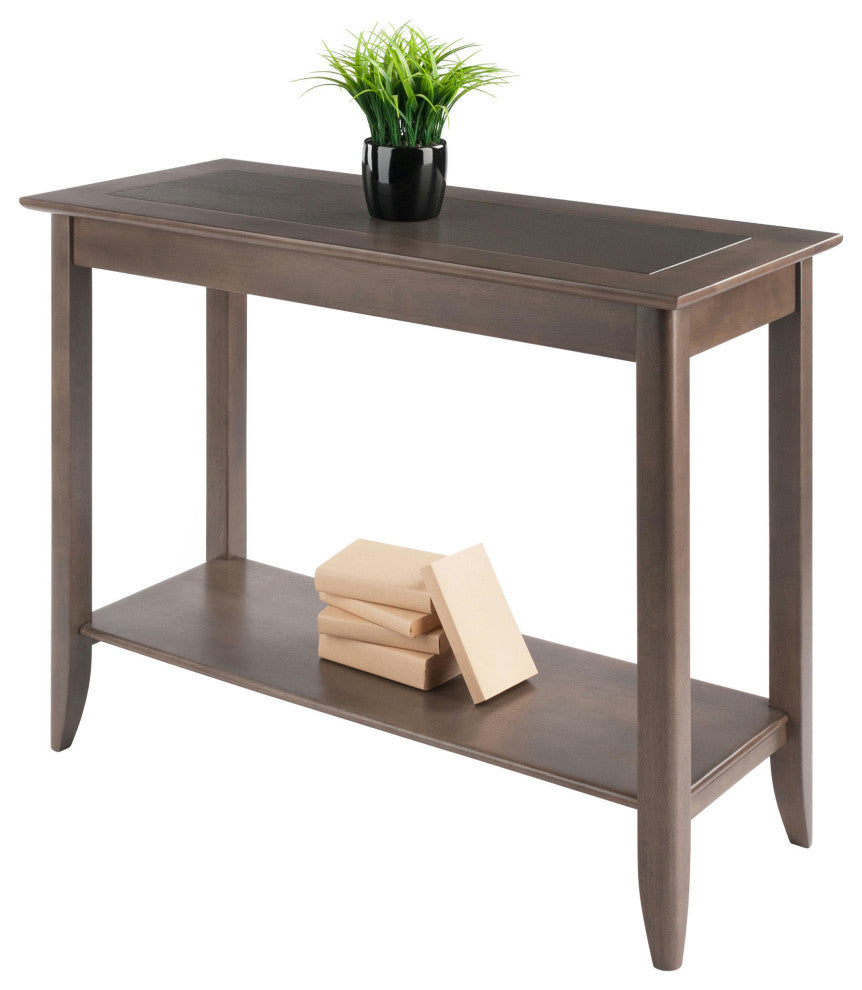 Santino Console Hall Table, Oyster Gray