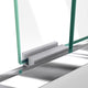 DreamLine Bypass Sliding Shower Door and Single Threshold Base, DL-6952L-01CL