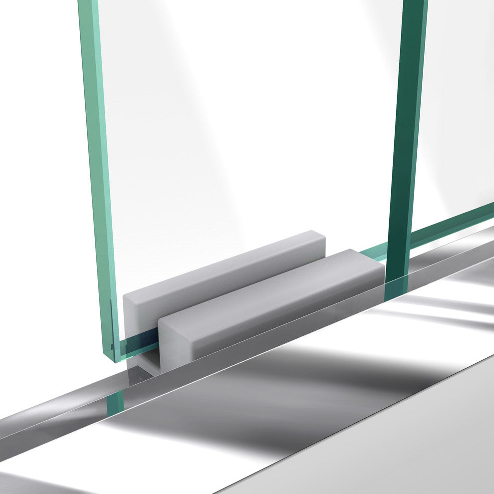 DreamLine Bypass Sliding Shower Door and Single Threshold Base, DL-6952L-01CL