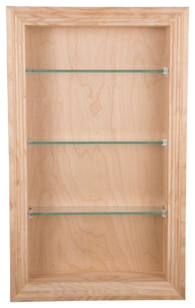 Nashville Recessed Niche 19.5"h x 15.5"w x 3.5"d, Unfinished