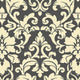 Stripes And Damasks, Classic Damask Stripes Cream, Black Wallpaper Sample
