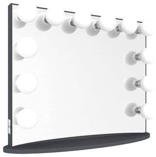 Hollywood Glow Plus Vanity Mirror, Charcoal, Clear Bulbs, Non-Bluetooth