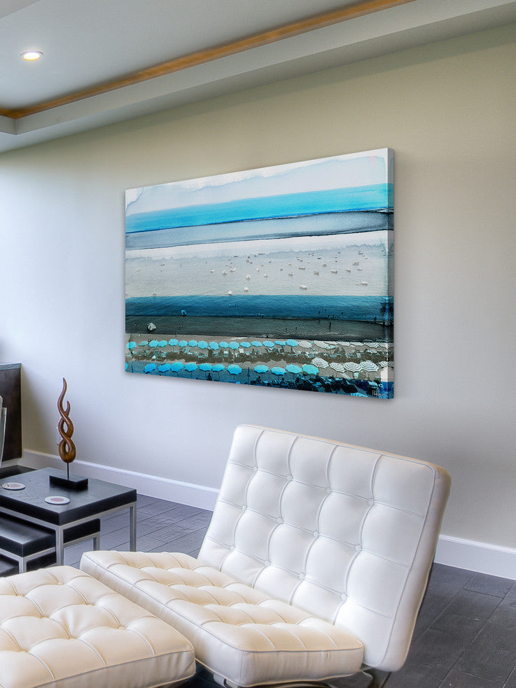 "Spiagga" Fine Art Canvas Print, 18"x12"