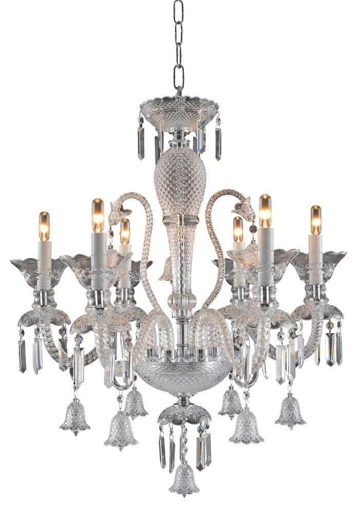 Artistry Lighting New Century Collection Crystal Chandelier, 6 Light