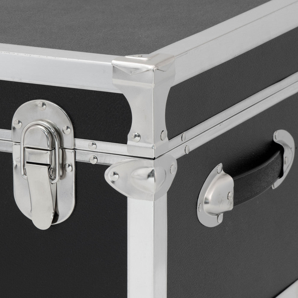 Seward Traveler 30" Trunk with Wheels & Lock, Black