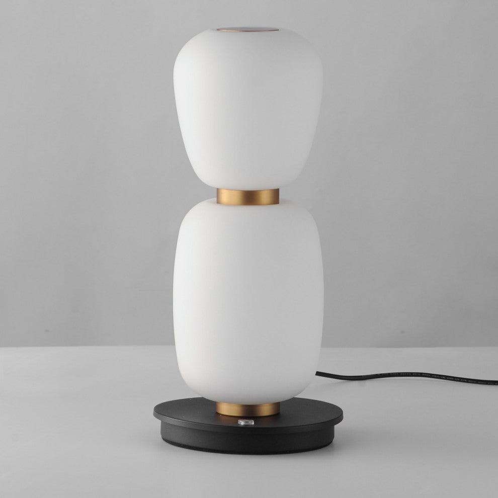 ET2 E25166-92 Soji 13" Tall Buffet Specialty Lamp - Black / Gold