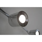 Core 6-Head LED Fixed Rail, Satin Nickel