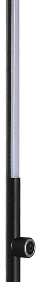 Natalie 63" LED Integrated Floor Lamp, Black