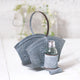 Napkin and Shaker Holder, Weathered Zinc