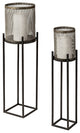 Steen Lantern, Set of 2, Matte Black