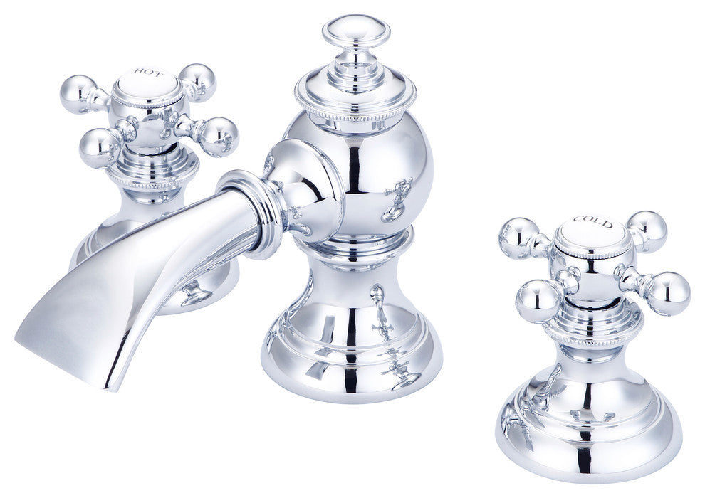 Water Creation Modern Classic Widespread Lavatory Faucet With Pop-Up Drain