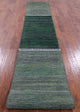 2' 5" X 19' 3" Runner Hand Knotted Super Savannah Gabbeh Wool and Silk Rug Q6888