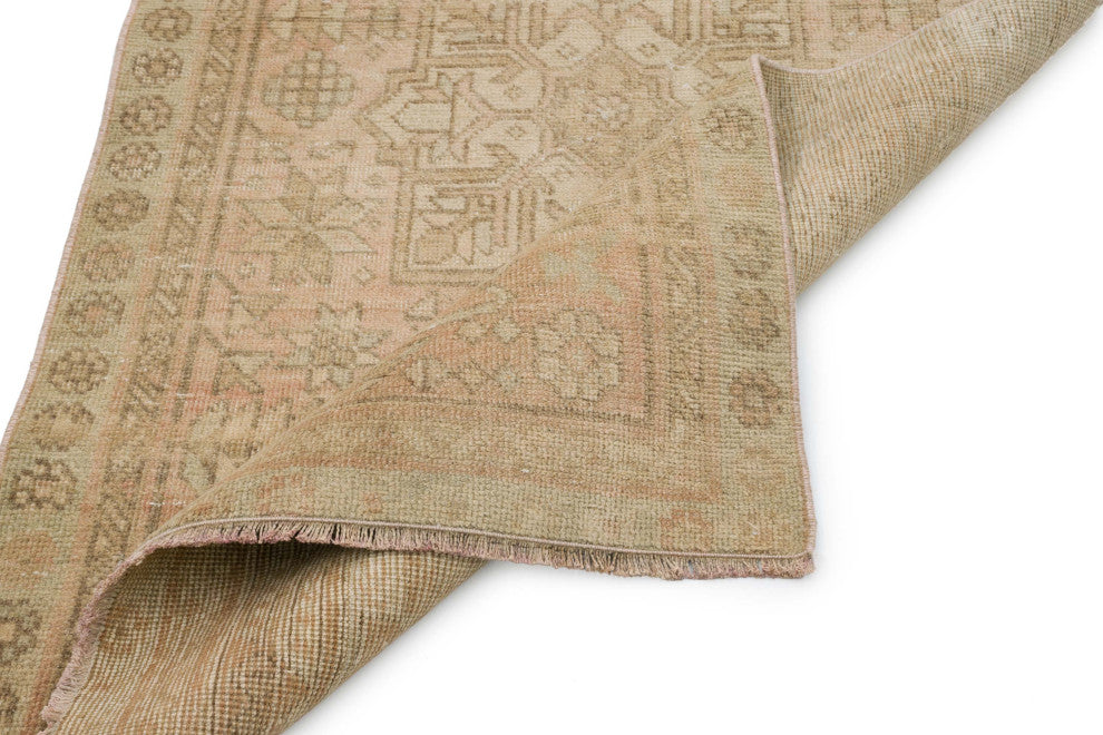 Vintage Oriental Hand-Knotted Runner - 3' 1" x 12' 2" (37 in. x 146 in.)