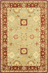 Safavieh Anatolia An556A Rug, Sage/Burgundy, 4'0"x6'0"