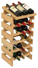 18 Bottle Dakota Wine Rack with Display Top, Unfinished