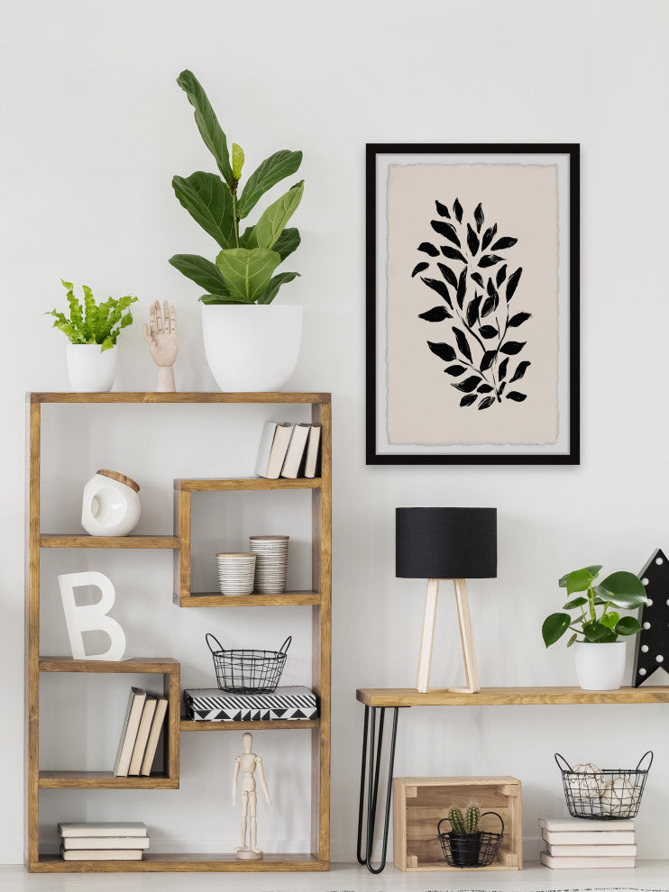 "The Leaves Flow" Framed Painting Print, 16x24