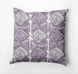 Cowry Cluster Pillow, Purple, 16"x16"