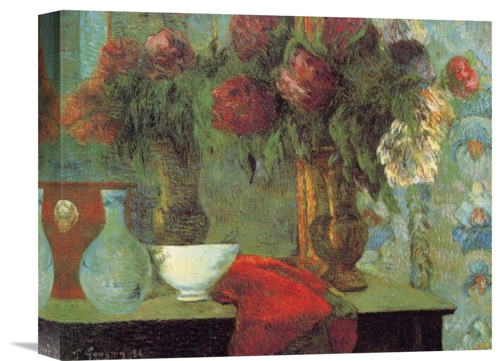 "The White Bowl" Stretched Canvas Giclee by Paul Gauguin, 16"x13"