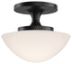 Hinkley Knox Small Semi-Flush Mount, Black