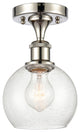 Innovations 516-1C-PN-G124-6-LED 1 Light Semi-Flush Mount, Polished Nickel