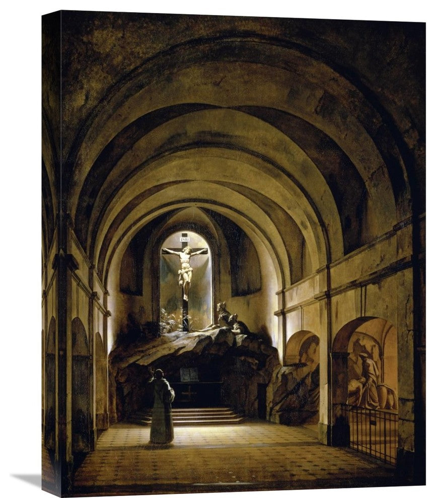 "Chapelle Du Calvaire" Stretched Canvas Giclee by Charles-Marie Bouton, 17"x22"