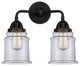 288-2W-BK-G182 Canton 2 Light 14" Bath Vanity Light, Matte Black