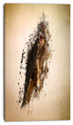 Abstract Falcon in Flight, Animal Canvas Wall Art, 16"x32"
