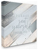Please Seat Yourself Thank You Slate Blue Planked Wood Look, Canvas, 24"x24"