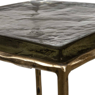 Uttermost Ovard Antiqued Gold Accent Table